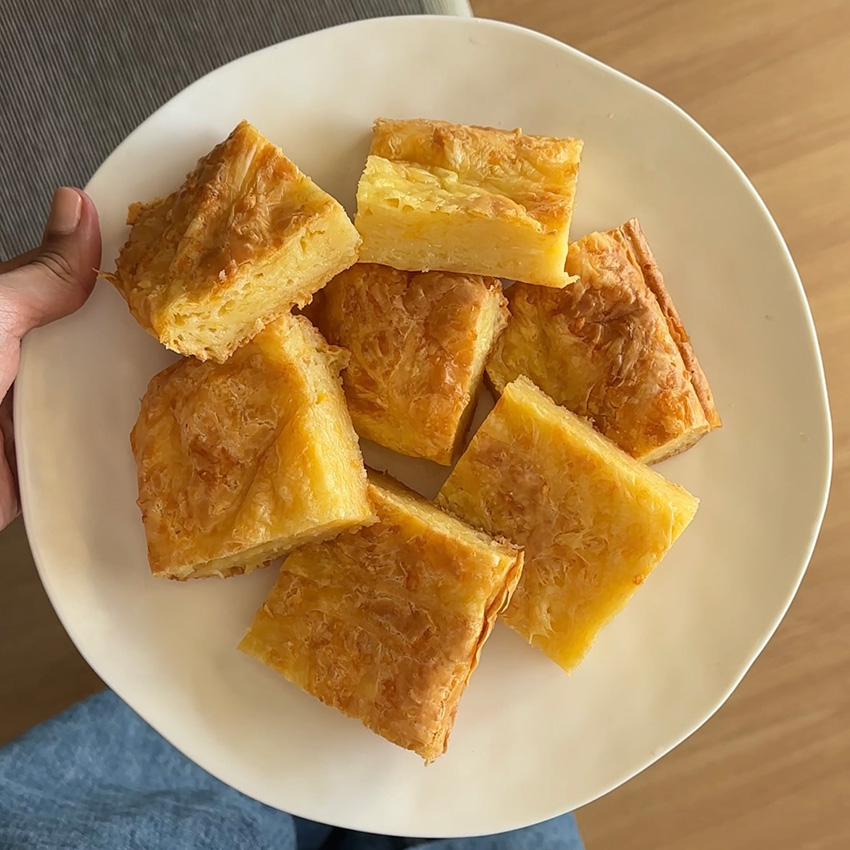 Brownies de queso receta